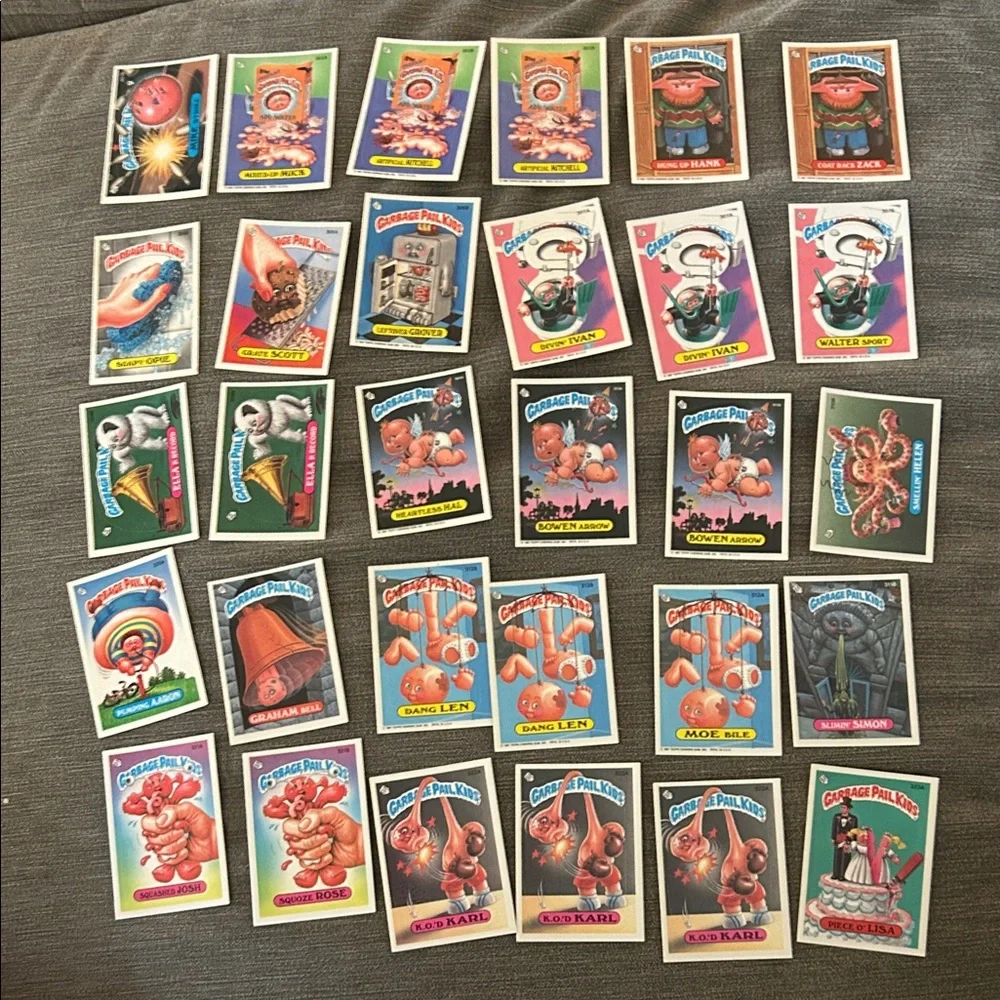 Topps Garbage Pail Kids Trading Cards - Series 8- 71 Total - Picture 2 of 3